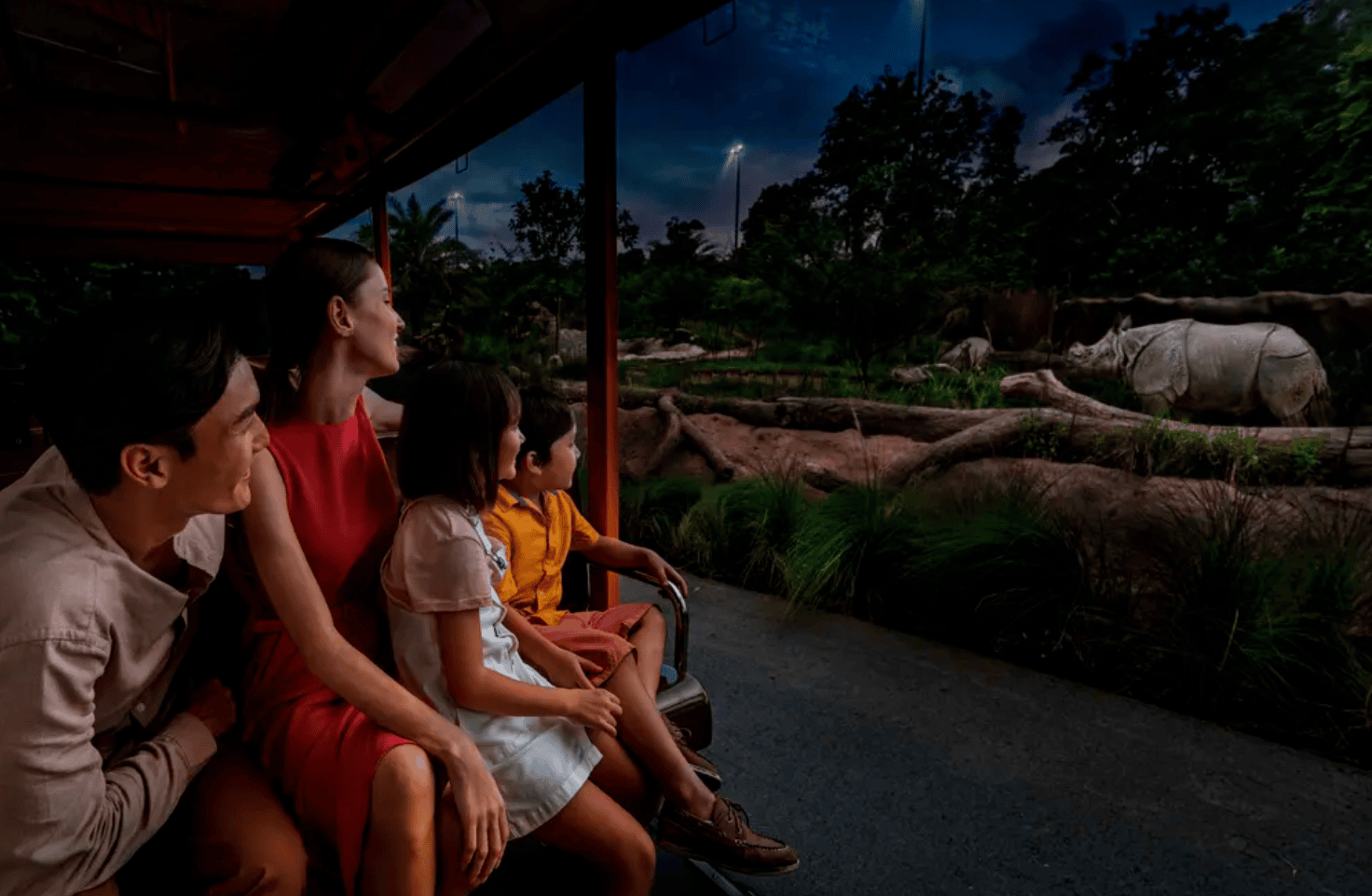 新加坡親子景點｜6. 夜間野生動物園 Night Safari